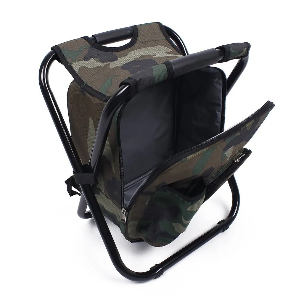 Foldable Backpack Chair Multifunctional Fishing Chair Portable Beach Travel - £38.08 GBP