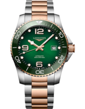 Longines Hydroconquest Two Tone Green Dial 41 MM Automatic Watch L37813087 - £1,234.66 GBP