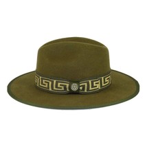 Men Bruno Capelo Dress Hat Australian Wool Pinch Front Fedora WE976 Olive Green image 2
