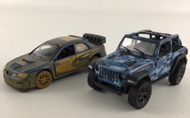 Kinsmart Die Cast Cars Pull Back N Go Vehicle Lot Jeep Wrangler Subaru Impreza - £22.86 GBP