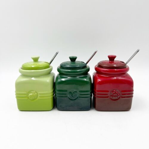 le creuset mini jam jar set of 3 Rare Set - $199.99