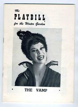 1955 THE VAMP Carol Channing Playbill Winter Garden Theatre  New York  - $24.82