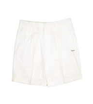 Vintage Fila Tennis Shorts Mens 36 White Bermuda Pleated Made in Italy 9... - $56.70