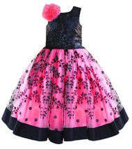 South Indian lehenga choli for kids girls readymade stiched Peach &amp; Black - £36.13 GBP