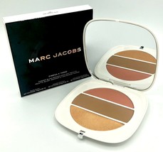 Marc Jacobs O!Mega X Three Omega Blush Bronzer Highlight Palette Tan-Tastic Glo - £28.30 GBP