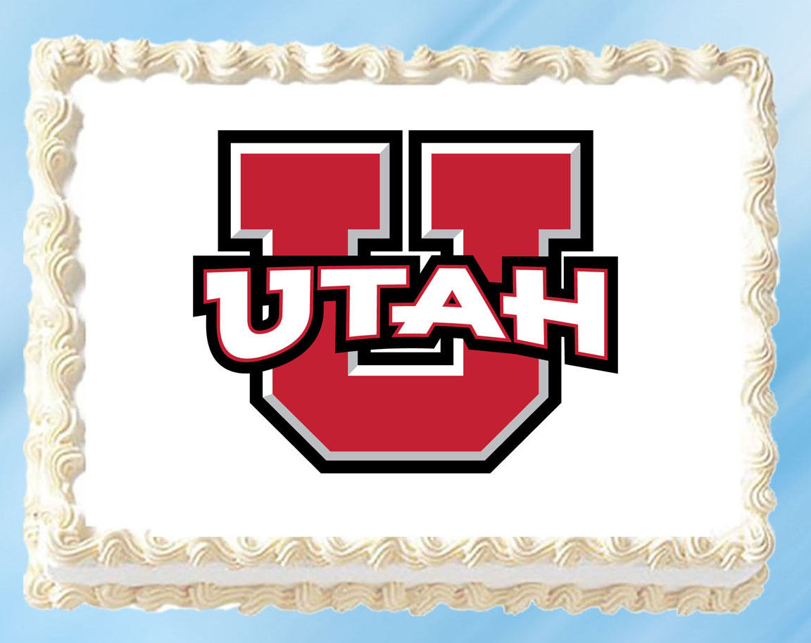 Utah Edible Image Topper Cupcake Frosting 1/4 Sheet 8.5 x 11