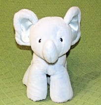 Baby Gund Blue Elephant Bubbles Satin Ears Plush Stuffed Animal Lovie Toy 10&quot; - £14.37 GBP