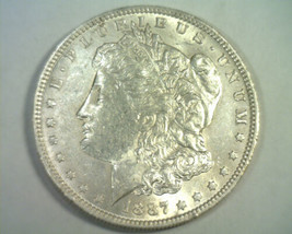 1887-O MORGAN SILVER DOLLAR CHOICE ABOUT UNCIRCULATED CH. AU NICE ORIGIN... - £82.22 GBP