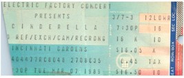 Cinderella Ticket Stub March 7 1989 Cincinnati Ohio - £13.58 GBP