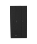 Clark 3-Door Armoire - Black - $10,330.51 MXN