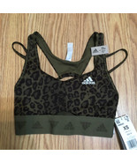 adidas X Aero  all over leopard print sport bra size XS Strapped Back Ar... - £16.25 GBP