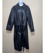 Rebecca Minkoff Faux Leather Belted Trench Coat sz L NEW - $244.49 CAD