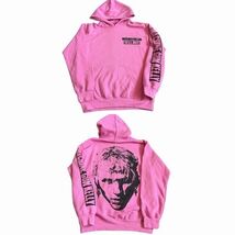 Machine Gun Kelly MGK Sellout Face Hoodie Sweatshirt Adult Sz S Pink Unisex - $39.55