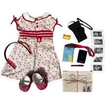 American Girl Kit Kittredge Reporter Set &amp; Reporter Dress Shoes Headband... - £80.56 GBP