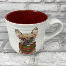 Happy Howl-idays Puppy Dog Tea Coffee Ceramic Mug Cup Christmas Holiday - $16.92