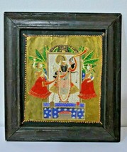 Vintage Handmade Picture of Hindu Goddess Kali Maa Kali , Painting on Brass - £67.97 GBP