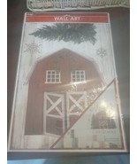 Vinyl Wall Art Decal - Merry Christmas Barn Trees Snowflakes 2 Sheets 11... - $17.45 CAD