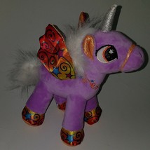 Magical Unicorn Pony Pegasus Purple Horse Horn Wings Plush Kipp Brothers 2017 - £12.61 GBP