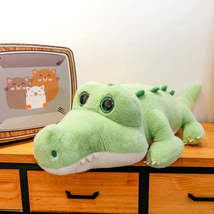 New Soft Big Eyes Crocodile Plush Toy Fluffy Full Stuffed Animal Pillow Doll Jun - £5.47 GBP+