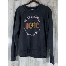 Lucky Brand AC DC Sweatshirt Size Small Gray Rock and Roll Aint Noise Po... - $24.72