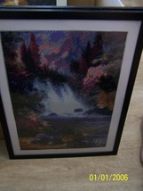 Diamond Art Painting of a waterfalls during the fall season,12x16 frame - £50.84 GBP