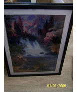 Diamond Art Painting of a waterfalls during the fall season,12x16 frame - $65.00
