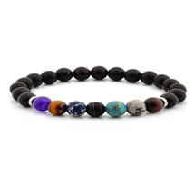 Polished Natural Stones Beaded Stretch Bracelet (8Mm) - $35.98