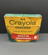 Vintage Crayola Crayons 64 With Built In Sharpener - £17.57 GBP