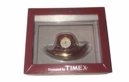 RED HAT SOCIETY WATERBURY CLOCK CO PRESENTED BY TIMEX PURPLE FLOWERS WIT... - $15.80