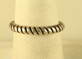 Vintage Sterling Silver Signed 925 Carolyn Pollack Graduated Twisted Like Ring - £31.65 GBP