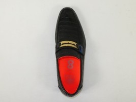 Men's TAYNO Shoes The Caprio C TAYNO Crocodile Print Bit Loafer Black image 6