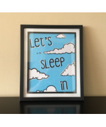 Wall Art Picture Let&#39;s SLEEP in Home Decor inspirational quotes already ... - $19.34