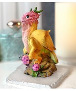 Colorful Fruits Vegetables Yellow Onion Dragon Figurine Fairy Garden Decor - $32.58 CAD