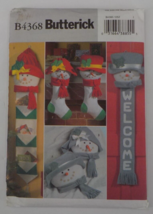 BUTTERICK CRAFT PATTERN #4368 CHRISTMAS SNOW PEOPLE PILLOW CARDHOLDER UN... - £7.87 GBP