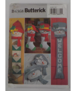 BUTTERICK CRAFT PATTERN #4368 CHRISTMAS SNOW PEOPLE PILLOW CARDHOLDER UN... - $9.99