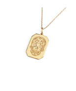 14K 9K Solid Real Gold Skull Pendant Necklace,Day of the dead sugar skul... - £170.72 GBP+
