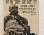 George Vintage Tv Guide Print Ad George Foreman TPA24 - £4.65 GBP