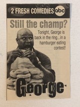 George Vintage Tv Guide Print Ad George Foreman TPA24 - £4.65 GBP