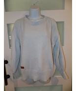 Simply Southern Grayish Blue Cold Shoulder Knit Crew Neck Sweater Size S... - $26.20 CAD
