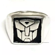 Transformers Autobot Men&#39;s Stylish Fashion Ring In 925 Sterling Silver - $559.72