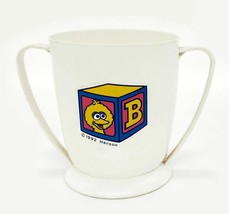 Playschool Baby Children Double Handle Bigbird Plastic Cup Two Handle Vtg. 1992 - £9.42 GBP