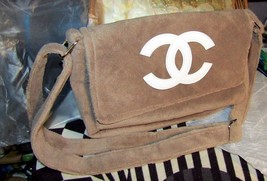 Authentic Chanel Taupe/Brown Makeup Crossbody Medium Bag Chanel Precision Beaute - £210.34 GBP