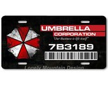 Resident Evil Umbrella Corporation Art FLAT Aluminum Novelty License Tag... - $17.99