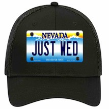 Just Wed Nevada Novelty Black Mesh License Plate Hat - £22.81 GBP