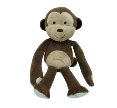 11&quot; CARTER&#39;S BABY BROWN MONKEY 2013 STUFFED ANIMAL PLUSH LOVEY RATTLE CR... - £59.03 GBP