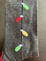 Mens Holiday Time Christmas Lights Novelty Socks Grey Fits Shoe Size 6-12 - $218.39 MXN