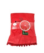 Holiday Time Fa La La La 48 In Christmas Tree Skirt Red Embroidered Bulb... - £19.86 GBP