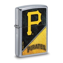 Zippo® MLB® Pittsburgh Pirates Street Chrome™ Lighter - New Design - £27.96 GBP