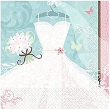 Something Blue Wedding Bridal Dessert Napkins Party Supplies 36 Count New - £3.92 GBP