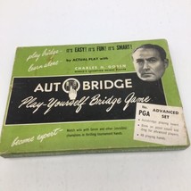 Vintage Auto Bridge Play Yourself Bridge Game Advanced Set - $10.70